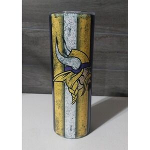 20oz Tumbler Top & StrawStraight Sublimation Gift MINNESOTA VIKINGS FOOTBALL #C2